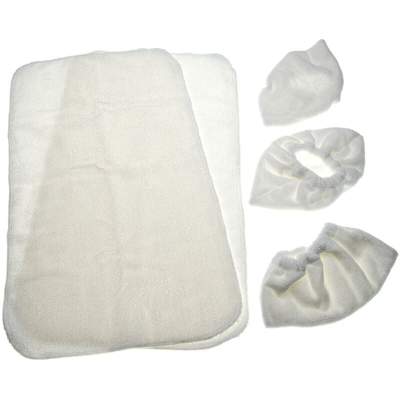 

Set de paños de microfibra de 5 piezas reemplaza Kärcher 69600190, 6.960-019.0 para limpiador de vapor - Vhbw