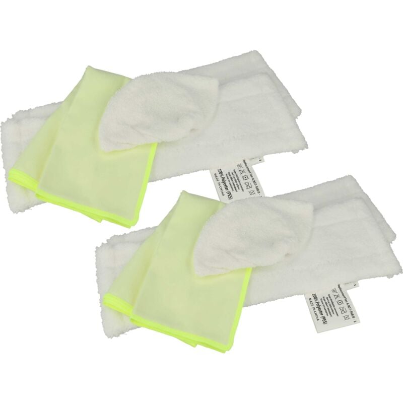 Vhbw - Set de rechange 8 pièces compatible avec Kärcher sc 5 EasyFix Premium, sc 5 EasyFix, sc 5 EasyFix Iron nettoyeur vapeur