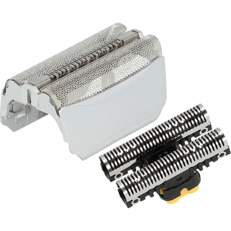 Set de têtes de rasoir électrique compatible avec Braun 8374, 590CC, 8377 (Typ 5751), 590-4, grille + couteaux, argenté - Vhbw
