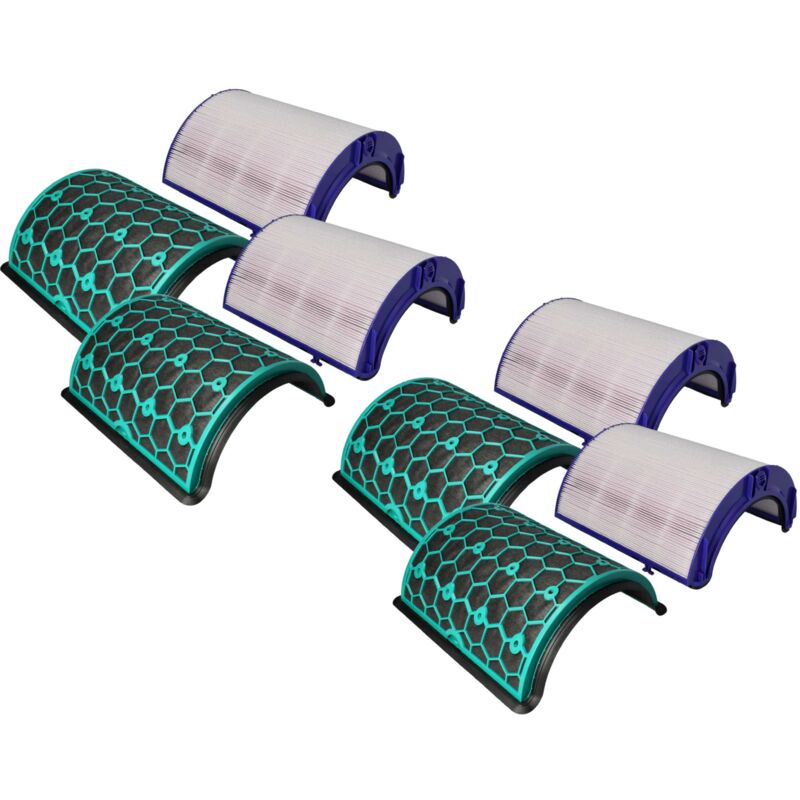 Image of Vhbw - set di filtri (4 pezzi) compatibile con Dyson Cool TP07, TP08, TP7A purificatore d'aria - filtro hepa, filtro ai carboni attivi