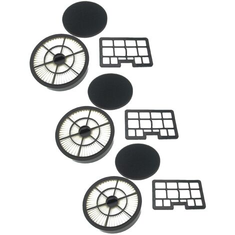 vhbw set di filtri compatibile con Hanseatic VC-T4020, VC-T4020E-1, VC-T4020ES-2, VC-T4020ES17 - 6x filtro (filtro aria di scarico, filtro combi)
