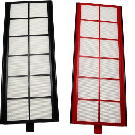vhbw set di filtri compatibile con Zehnder ComfoAir 350, 550 sistema di ventilazione - Filtri G4 / F7 (2 pzz.), 50 x 17 x 1 cm, bianco / rosso / nero