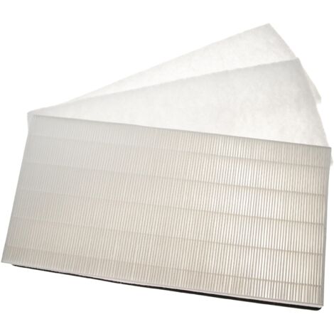 vhbw Set filtros compatible con Vallox ValloPlus 500 SE, 500 SE Sole unidad ventilación - 3 uds., blanco