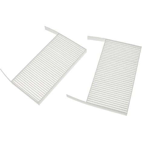 vhbw Set filtros compatible con Wernig ComfoAir 70 unidad ventilación - G4 / F7 2 uds., 19 x 10 x 3 cm, blanco
