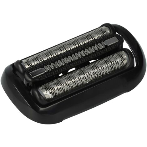 vhbw Shaver Head (1x shaving foil, 1x razor blade) compatible with Braun 50-W4200cs, 50-W4650cs, 60, 6010, 6011 Razor, Shaver, Trimmer Black Silver