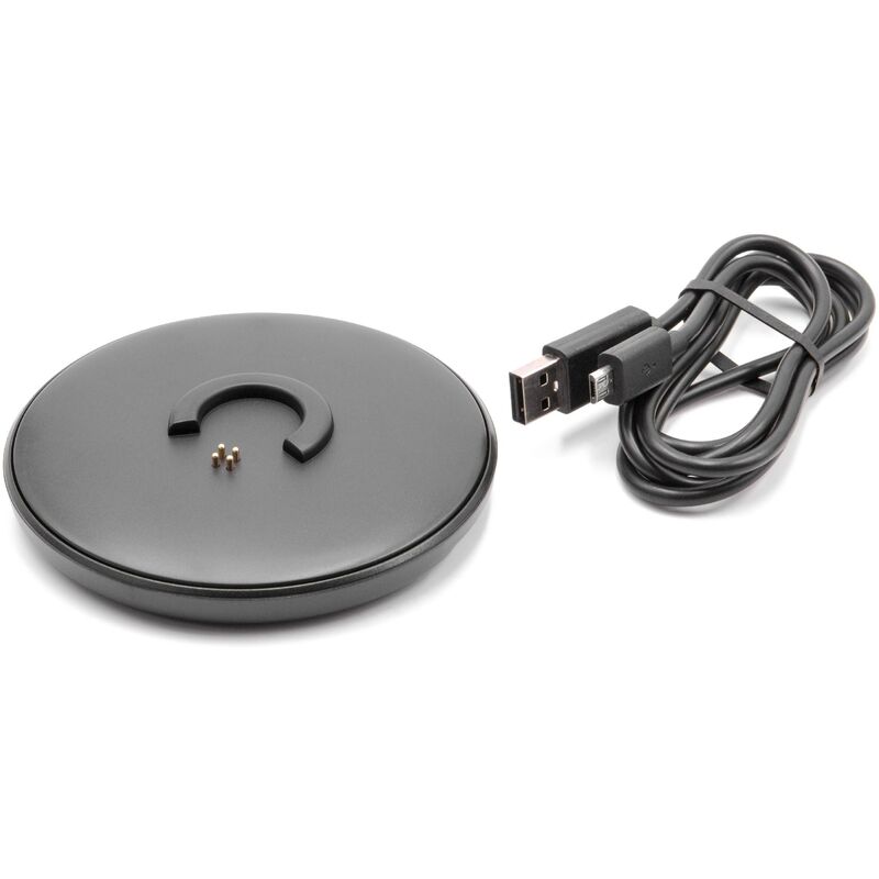 Station de charge compatible avec Bose SoundLink Revolve, Revolve+ enceinte - Câble micro usb inclus, noir - Vhbw