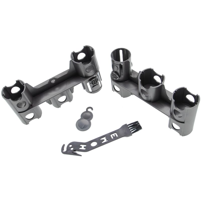 

Soporte compatible con Dyson SV10, SV11, SV12, SV14 accesorios para aspiradoras - Soporte con cepillo de limpieza, gris - Vhbw