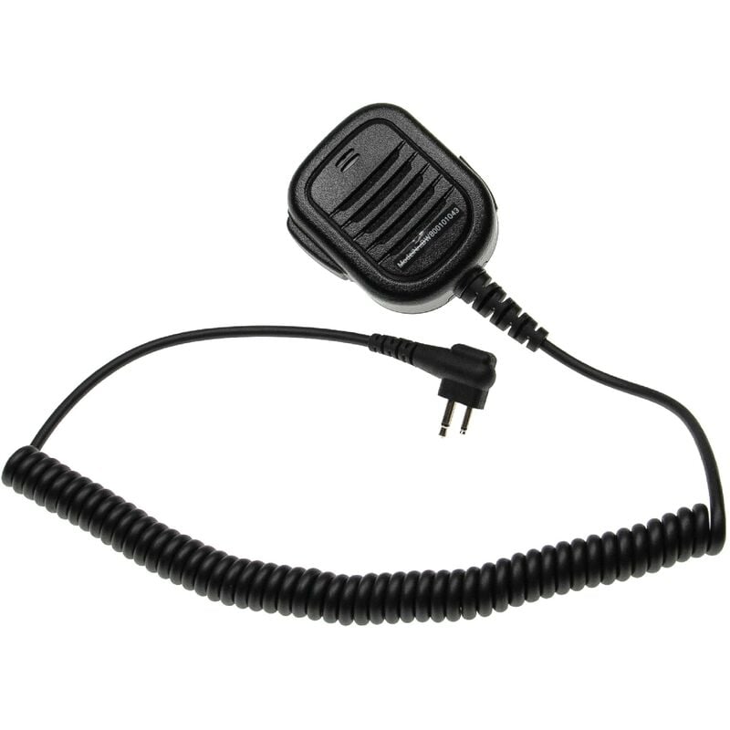 Microphone haut-parleur compatible avec Motorola CP040, GP300, GP600, GP68, GP73, GP88, Radius P110 radio - Vhbw