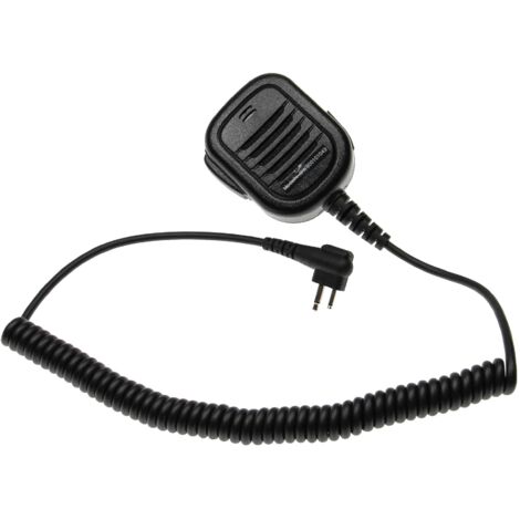 vhbw Speaker Microphone Replacement for Motorola HM150-CP for Walkie Talkie