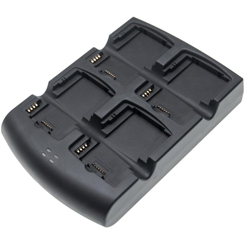 vhbw Station de chargement 4 bornes compatible avec Symbol MC3000RLMC48S-00E, MC3000S, MC3070 ordinateur mobile, scanner de code-barre - noir