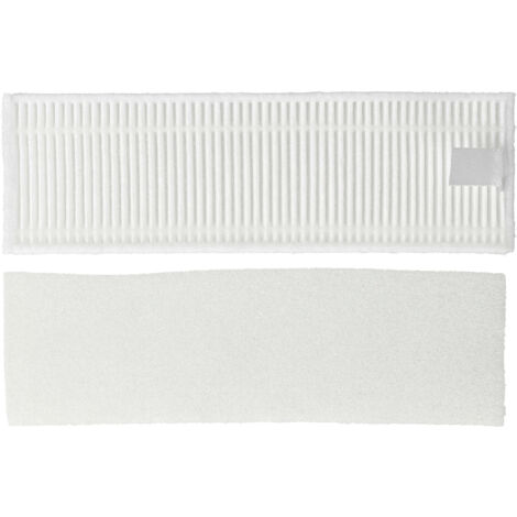 vhbw Staubsauger-Filter Set kompatibel mit Xiaomi Mijia G1 Saugroboter - 2x Ersatz-Filter (HEPA-Filter, Schwammfilter)