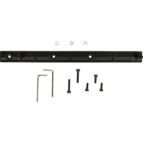 vhbw Support de batterie compatible avec Segway Ninebot ES4 trottinette électrique - Support avec vis, alliage d'aluminium, noir / argent