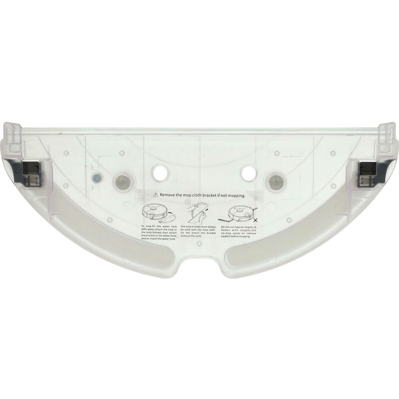 Vhbw - Support de réservoir d'eau compatible avec Roborock S50 Max robots aspirateur, nettoyeur de sol - couvercle inférieur noir / transparent