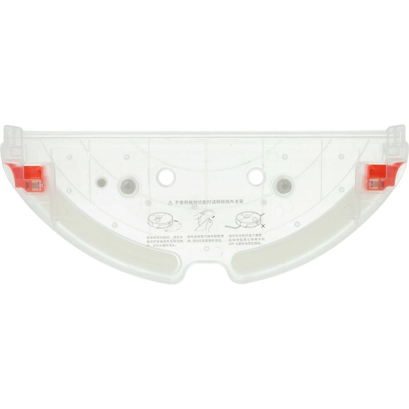 Vhbw - Support de réservoir d'eau compatible avec Roborock T7, T7 Pro robots aspirateur, nettoyeur de sol - couvercle inférieur rouge / transparent