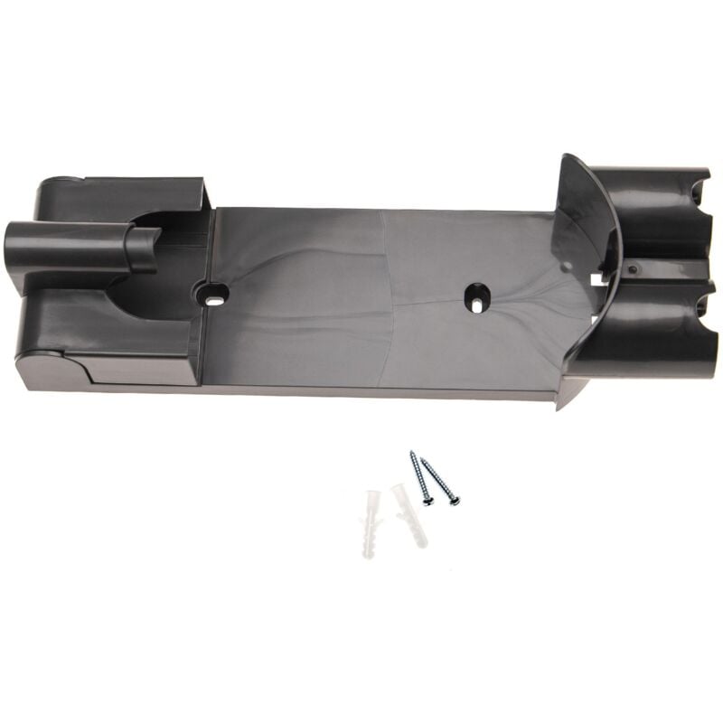 Support mural d'accessoires remplacement pour Dyson 967741-01 pour aspirateur et ses embouts - Montage au mur, gris, 32 x 9,5 x 6,8cm - Vhbw