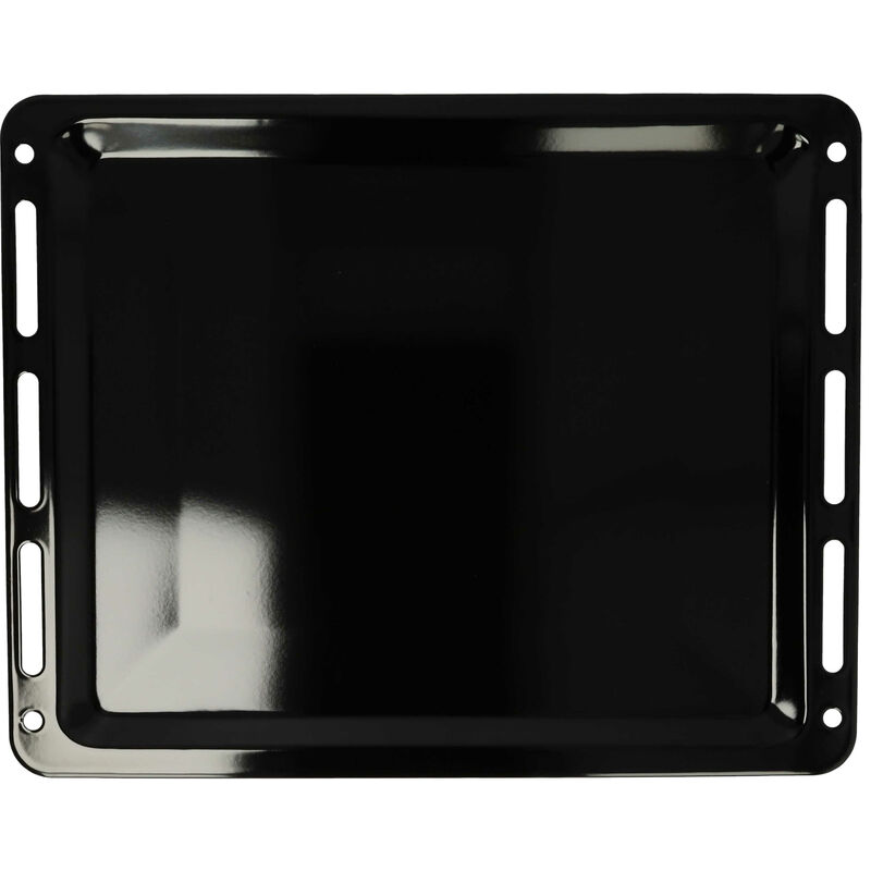 Image of Teglia compatibile con Bosch forno - 45,5 x 36,1 x 2 cm, antiaderente, smaltata, nero - Vhbw