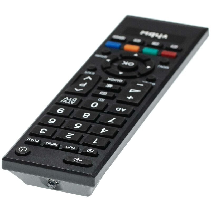 vhbw Télécommande compatible pour Toshiba 26AV605PR, 26AV607P, 26AV607PG, 26AV613D, 26AV615D, 26AV615DB télévision, TV - télécommande de rechange