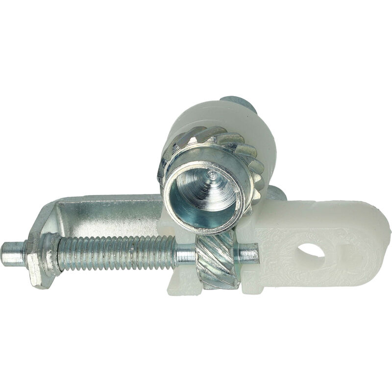 Tendeur de chaîne compatible avec Stihl ms 251, ms 250 Tronçonneuse - par le côté, plastique / fer, 27 g blanc / argenté - Vhbw
