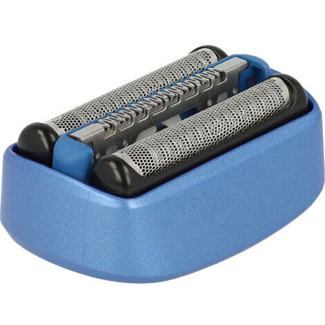vhbw Tête de rasoir de rechange compatible avec Braun CoolTec CT2CC, CT2S, CT3CC, CT4CC rasoir électrique - Cassette, noir / bleu