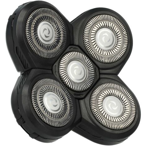 vhbw Tête de rasoir de remplacement compatible avec Philips Arcitec série 1000 rasoir électrique, noir