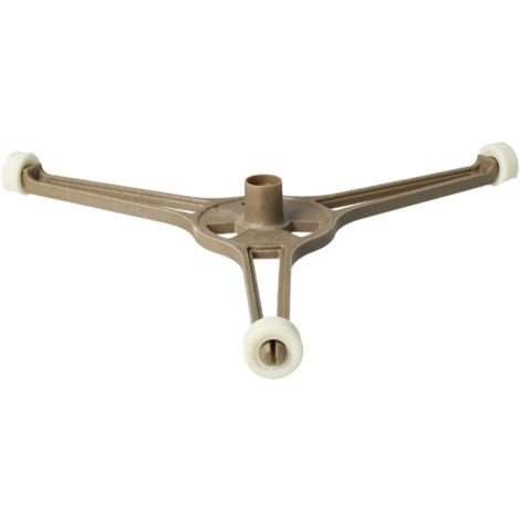 vhbw Plateau tournant en verre de 25.5cm support en Y remplace Bosch 11002491 pour micro-ondes