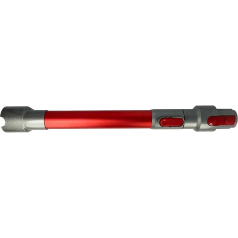 vhbw Tubo aspirador compatible con Dyson V15 Detect Complete, V7, V8 aspiradora - 44,5 - 66,5 cm, gris / rojo