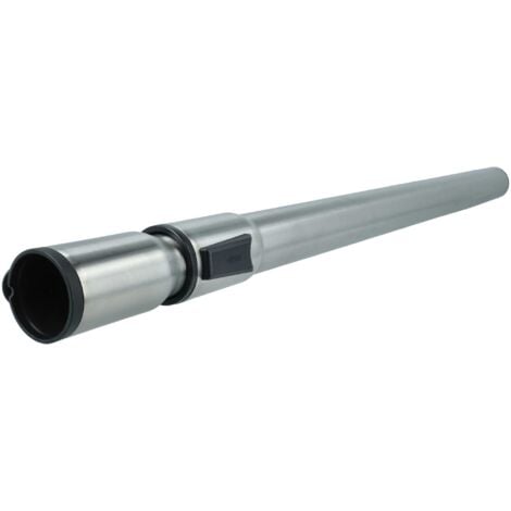 vhbw tubo compatibile con Miele S6370, S6710, S644, S648, S636, S638, S646 aspirapolvere - con attacco da 35 mm, 60 - 100 cm, nero / argento