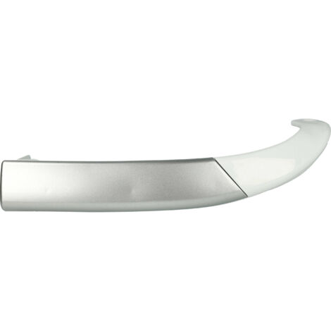 vhbw Türgriff kompatibel mit Beko CSA 38200, CSA34023, CSA34020, CSA38000, CSA36000, CSA34010, CSA34001S Kühlschrank Grau Weiß