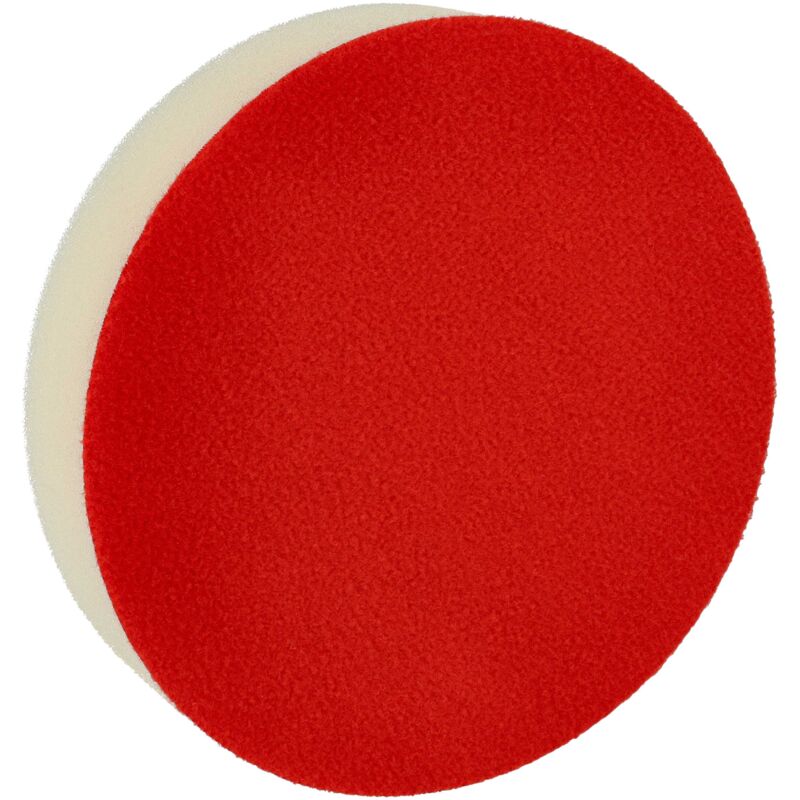 Vhbw - Universal Polishing Pad for Eccentric & Orbital Sanders - 13 cm Working Diameter, 14 g Red White