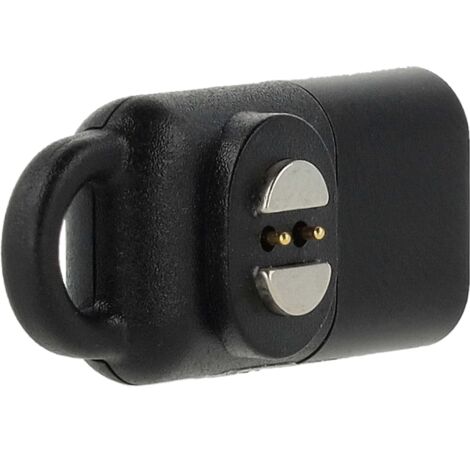 vhbw USB C Charger Adapter compatible with Suunto Wing HS231 Earphones - Magnetic Adapter, Black