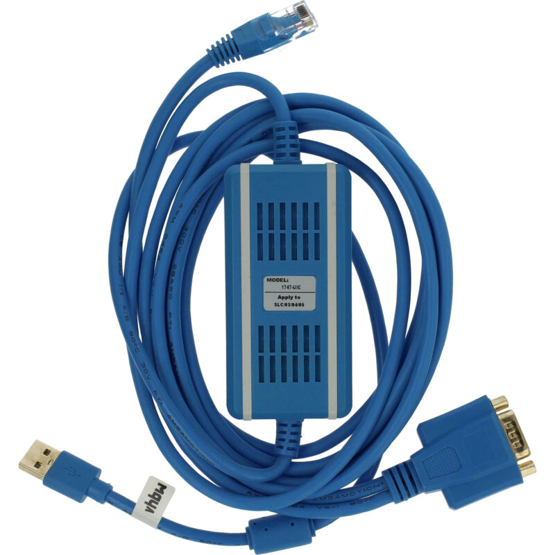 Vhbw - usb programming cable replacement for USB-1747-UIC for Radio with cd Driver, blue