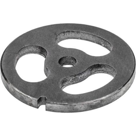 vhbw Vorschneider Gr. 32, Aussparungen 44 x 21mm, 13,4mm Bohrung, Stahl z.B. kompatibel mit ADE, Caso, Fama, KBS, Porkert Fleischwolf