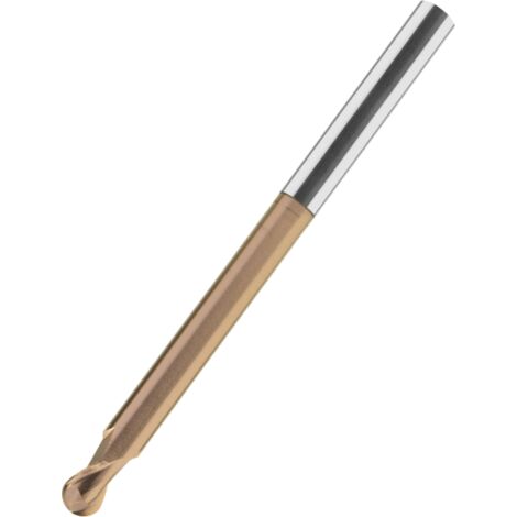 VHM-Mini-Vollradiusfräser HSC NE HA TIALCN 0,5 mm x 3 mm