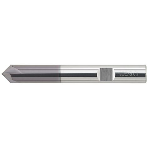 VHM-NC-Entgratfräser kurz N TiAlN 4 Schneiden 90° FORUM 8 mm