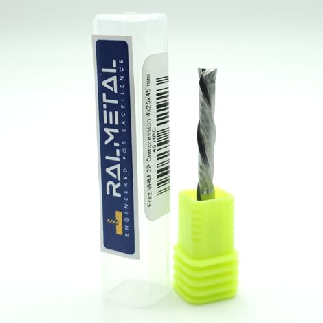 VHM Taglierina a compressione per legno e compensato 4 x 25 x 45