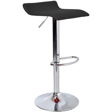 VIA schwarzer Eco verstellbarer Hocker