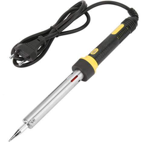 ViaGasaFamido Elektrischer Lötkolben, Temperaturregelung, gerader Lötkolben, Lötpistole, TU-505B-100W, Hochleistungs-Lötkolben mit externem Thermoelement, EU-Stecker 220V