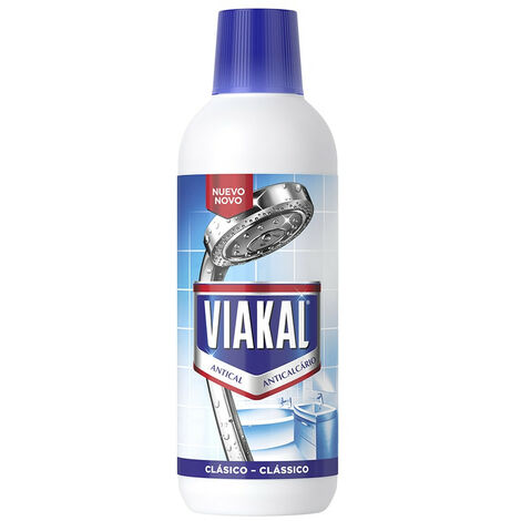 Viakal Gel anticalcaire 500ml – Élimine le calcaire incrusté – Formule gel adhérente pour surfaces verticales – Parfum frais – Liderpapel
