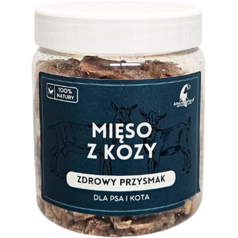 Viande de chèvre lyophilisée 90 g pour chiens et chats  Vitamines B  Zinc pour l'immunité  Oméga 3 et 6  Goût sain