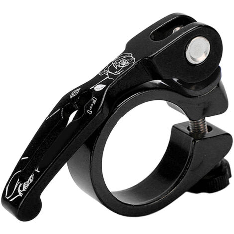 VIARON Schnellspann-Sattelklemme aus Aluminiumlegierung für Mountainbikes, 31,8 mm, Schwarz
