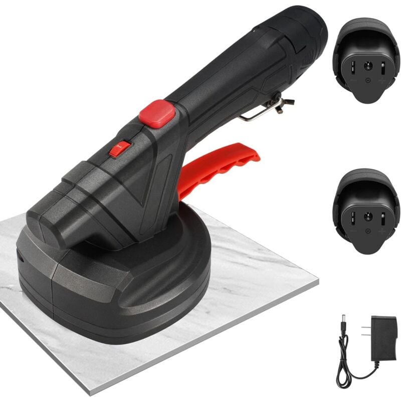 Ikodm - Vibrante de Carreleur, Machine à Carrelage Electrique Vibrante 6 Vitesses Réglable Capacité d'adsorption de 100 kg 130mm Ventouse pour