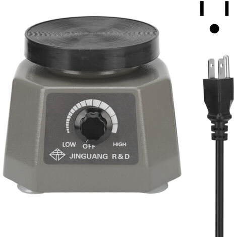 Vibrateur de Laboratoire Dentaire avec Plateau Circulaire, Réglage de Vitesse pour Plâtre Dentaire, Oscillateur 110V US