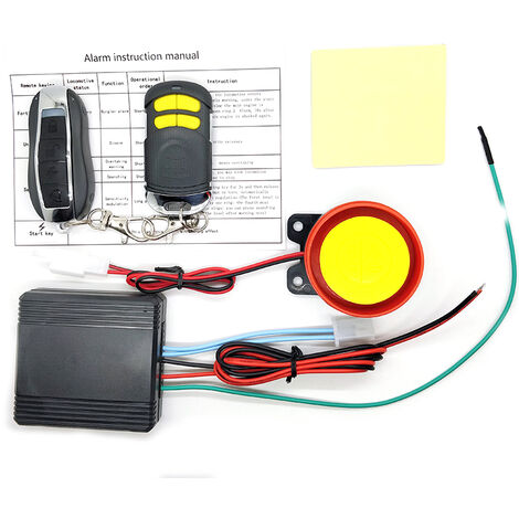Vibration Alarm Für Motorrad Lock Sicherheit Sirene System Anti-Diebstahl Fernbedienung Warnung Mit Sound Hörner wegfahrsperre Gerät