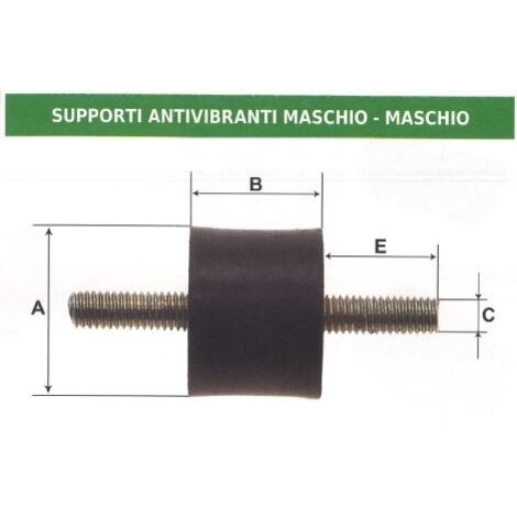 Vibrationsdämpfer, männlich - männlich UNIVERSAL 011900