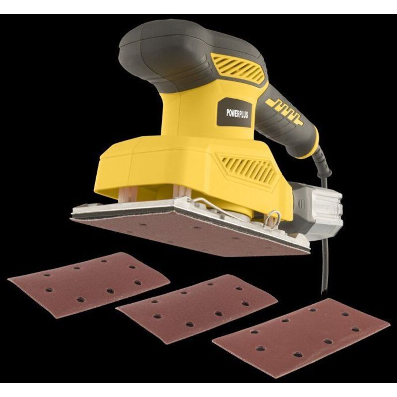 Vibrationsschleifer - Powerplus - Powx04010 - 260 W - 24.000 Schläge/min - Staubauffangbehälter