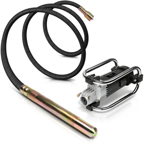 Vibreur à Béton 3200W 6800U/min Moteur Puissant - Mains Libres, 4M- Ø 50mm Aiguille Vibrante, Vibrateur de Béton électrique, Vibreur à Main pour Routes, Tunnels et Bâtiments