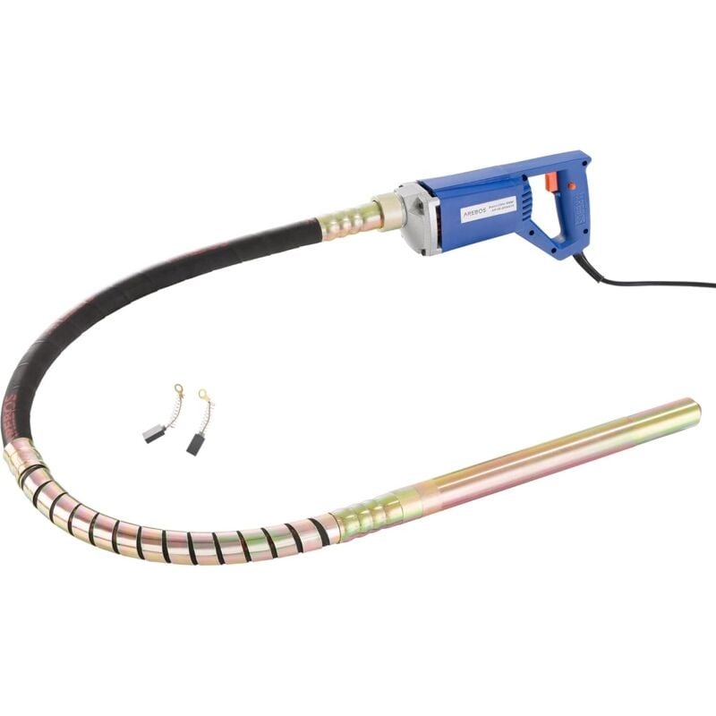 Vibrateur à Béton Vibrateur Interne Cylindrique Poignée Pistolet Portable (800 w 1,5 m Longueur du câble) - Arebos