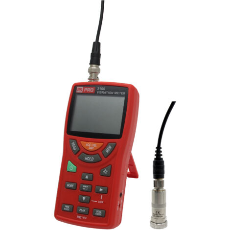 Vibromètre RS PRO 3100, Accélération, Déplacement, Vitesse ( Prix pour 1 )