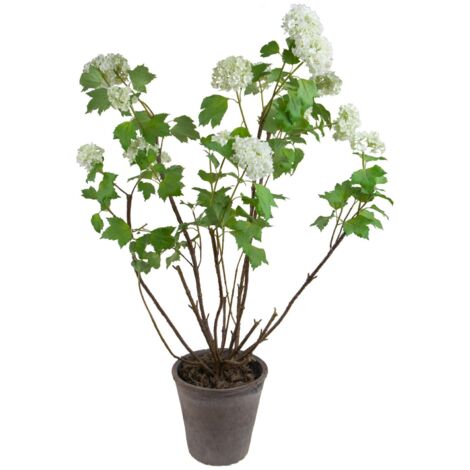 Viburno Artificiale con Vaso Altezza 97 cm