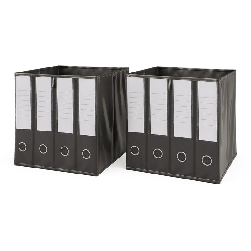 Faltbox 30x30 , Schwarz, 30 X 30 Cm 2er Set Vicco